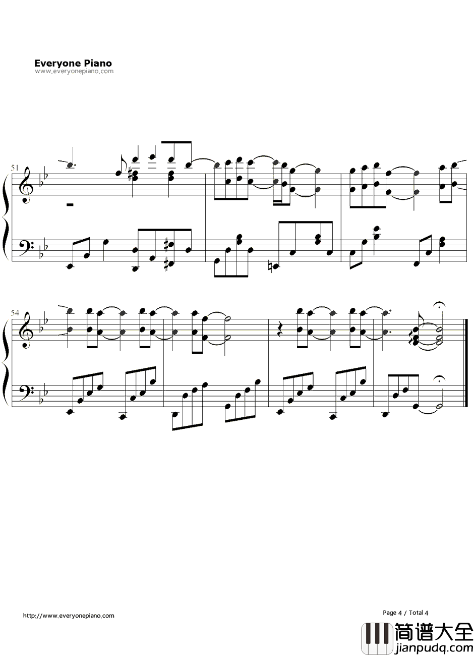 再见钢琴谱_孝琳(Sistar)_来自星星的你插曲