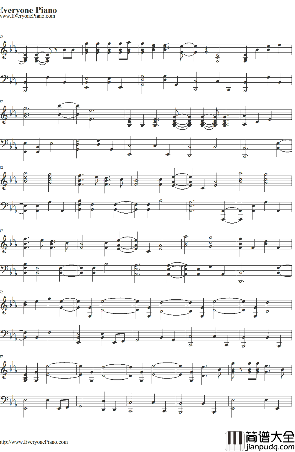 Fix_You钢琴谱_Coldplay