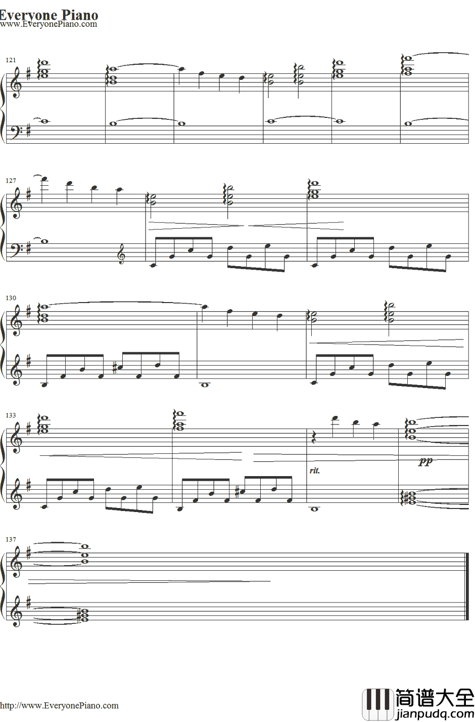 ココロ・キセキ钢琴谱_镜音双子