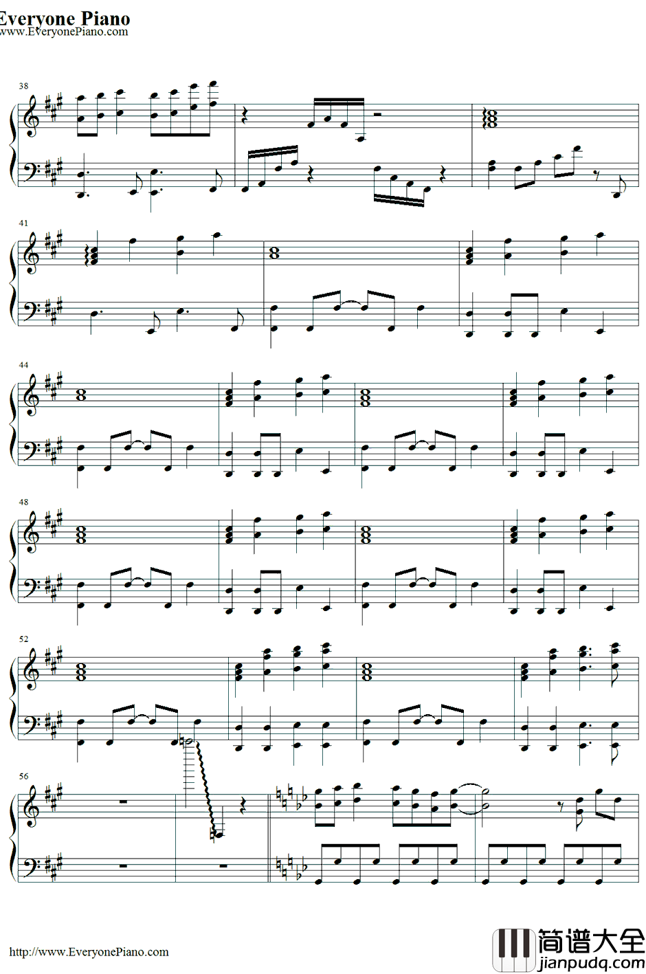 恋色マスタースパーク钢琴谱_东方Project_东方封魔录