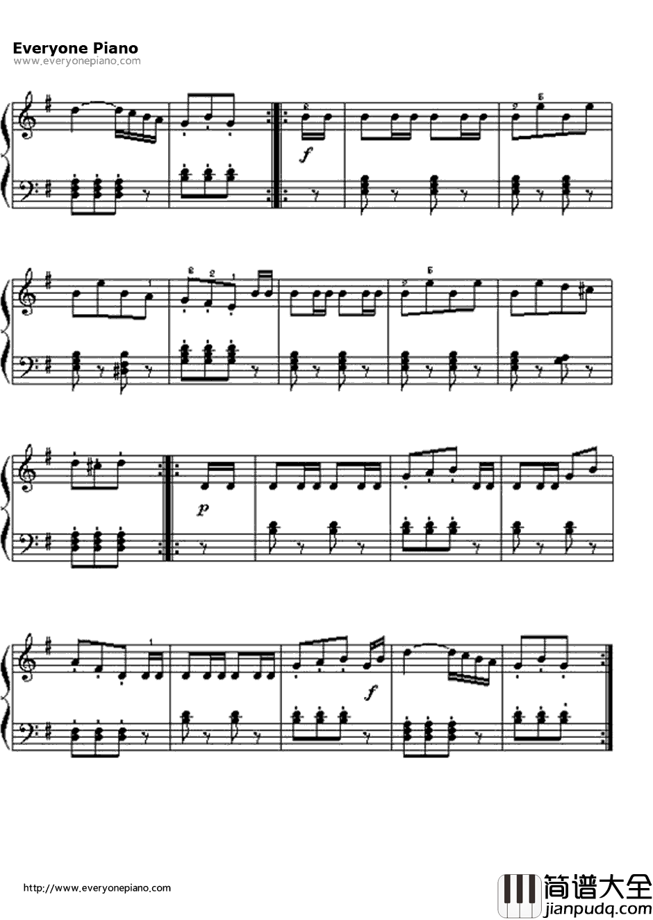 威廉退尔序曲钢琴谱_GioachinoRossini