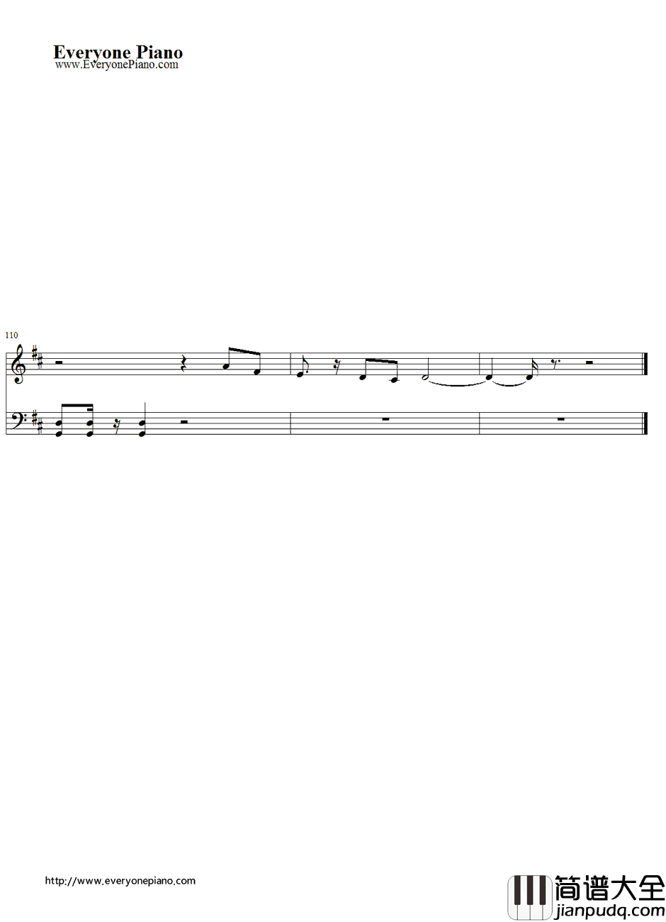 Live_While_We're_Young钢琴谱_OneDirection