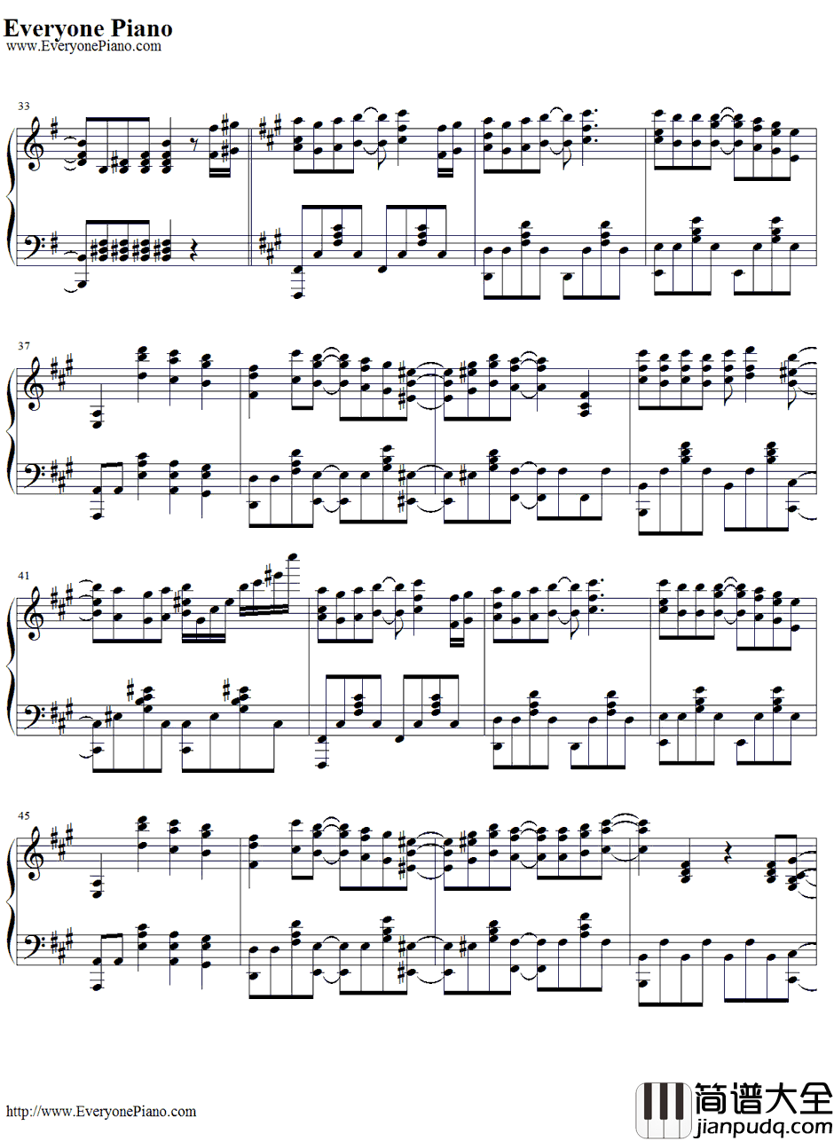 oathsign钢琴谱_LiSA_Fate/ZeroOP1