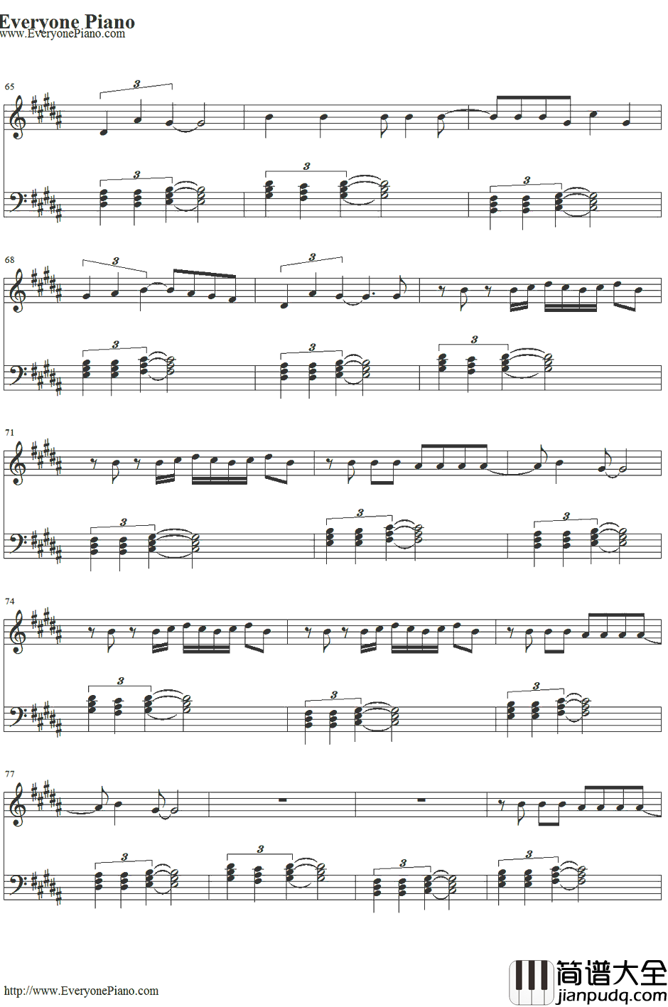 Your_Body钢琴谱_ChristinaAguilera