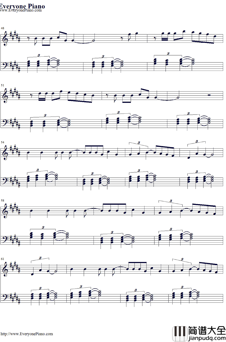 Your_Body钢琴谱_ChristinaAguilera