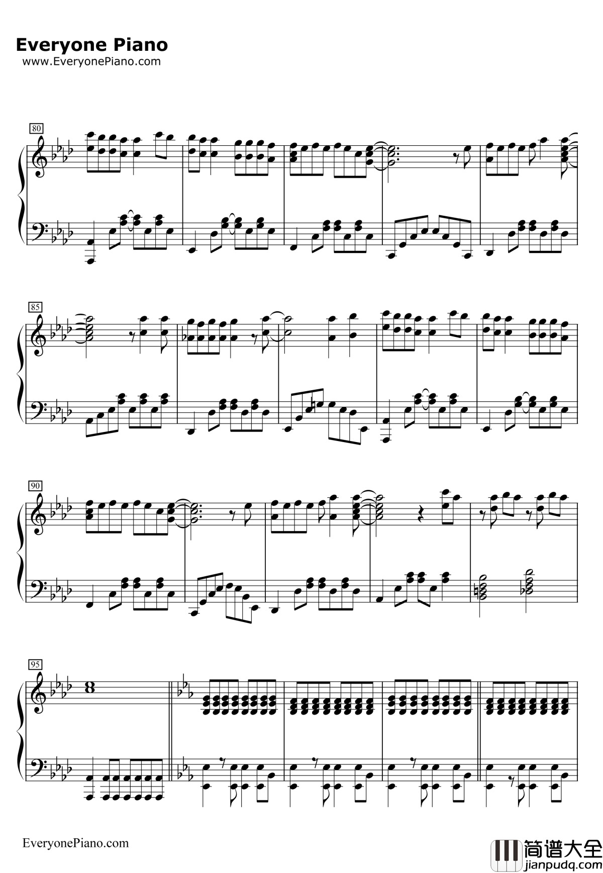 手纸～拝启十五の君へ～AngelaAki钢琴谱_AngelaAki_手纸～拝启十五の君