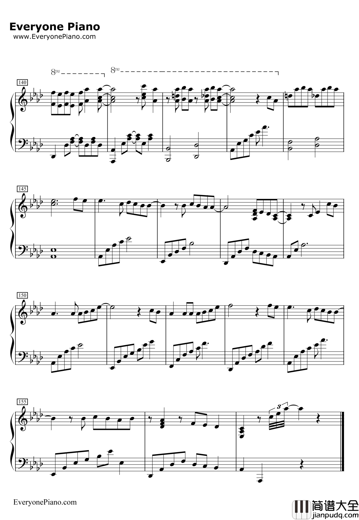 手纸～拝启十五の君へ～AngelaAki钢琴谱_AngelaAki_手纸～拝启十五の君