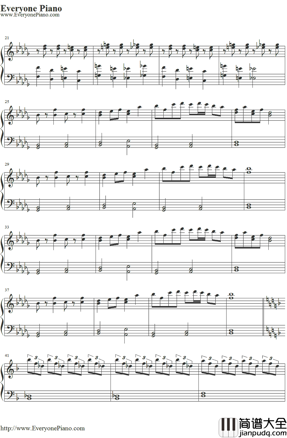 U.N.オーエンは彼女なのか?钢琴谱_东方Project_东方红魔乡