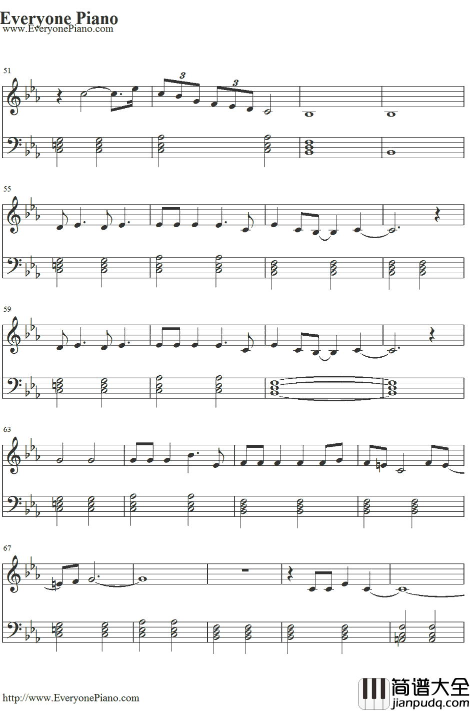 Empire钢琴谱_Shakira