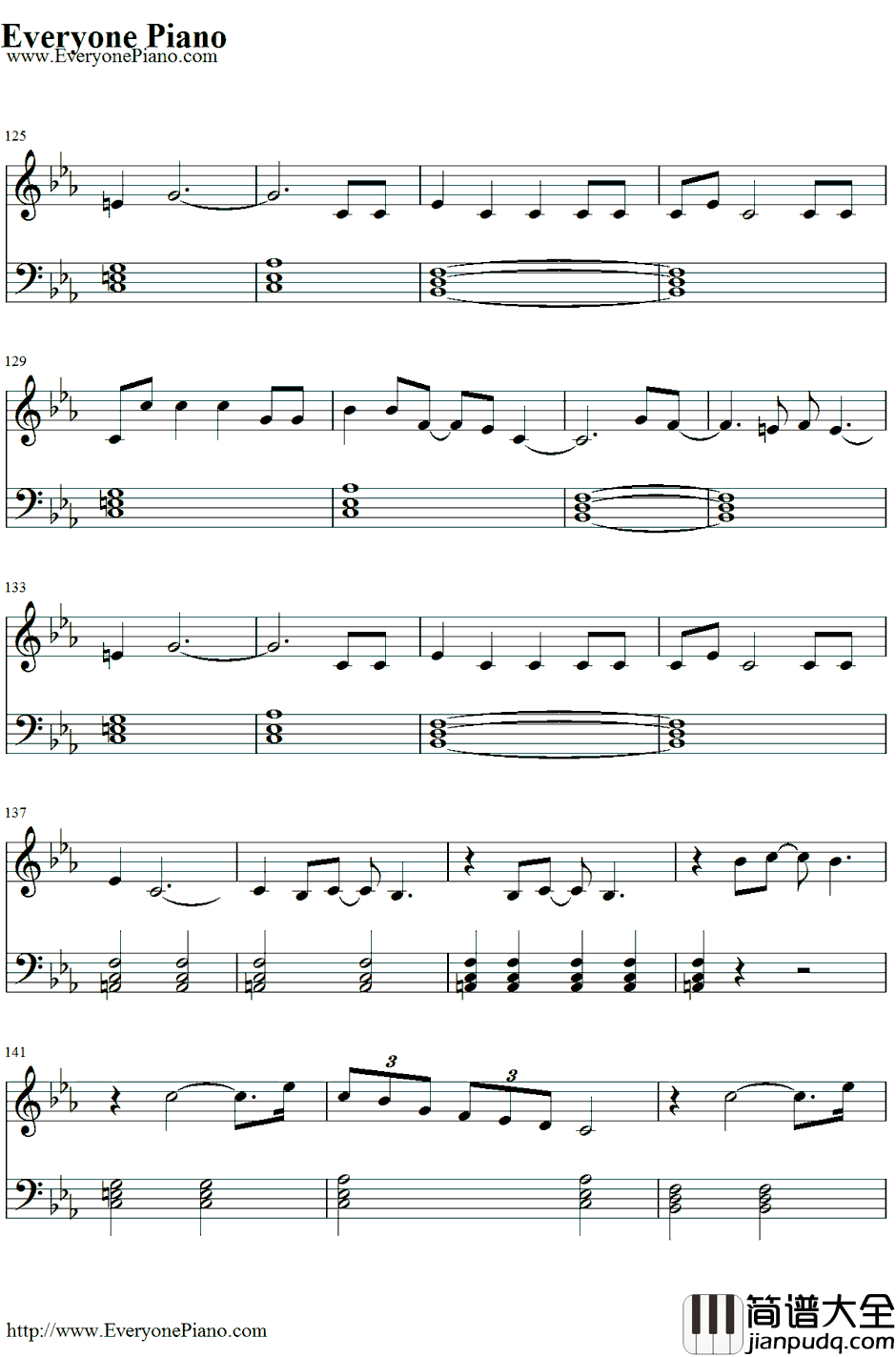 Empire钢琴谱_Shakira