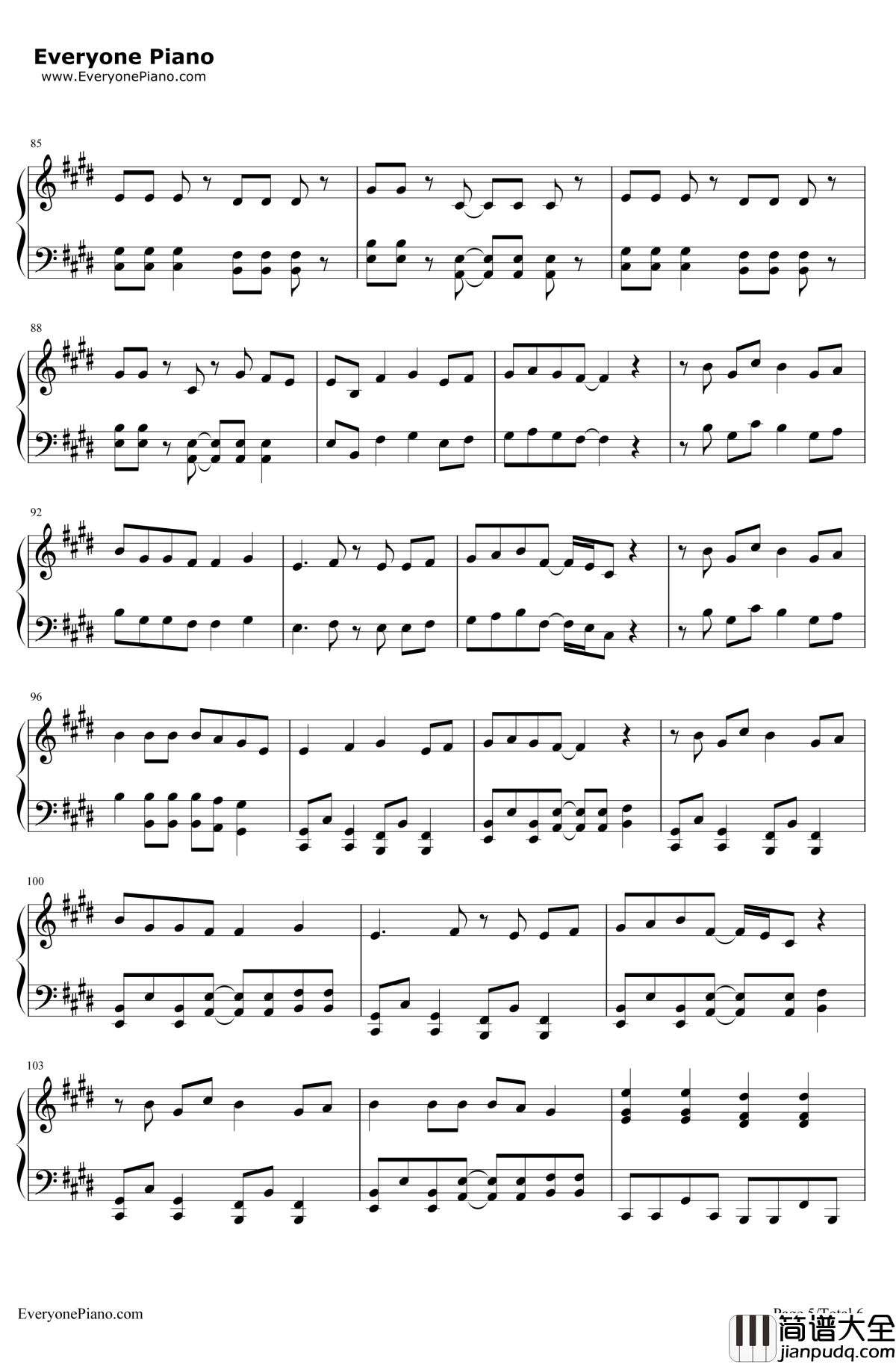 DieYoung钢琴谱_Kesha