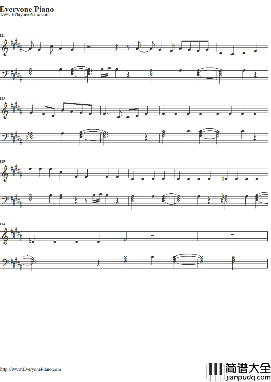 Honeymoon_Avenue钢琴谱_ArianaGrande