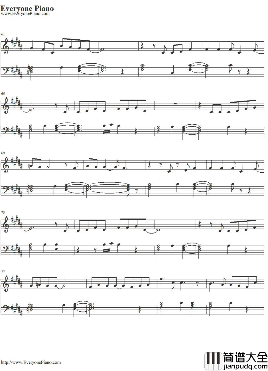 Honeymoon_Avenue钢琴谱_ArianaGrande