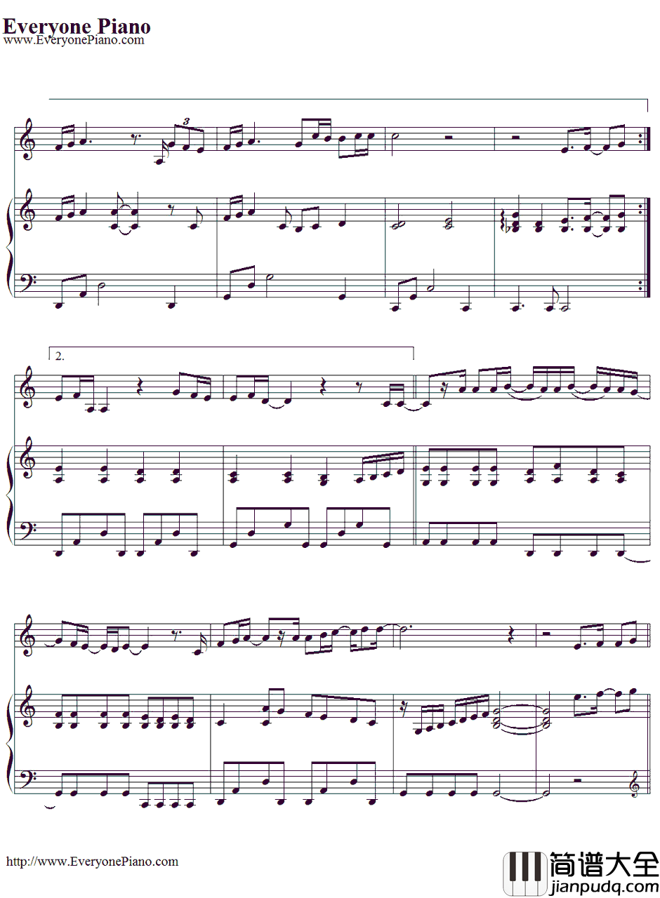 让人疯狂钢琴谱_孝琳_主君的太阳OST_孝琳