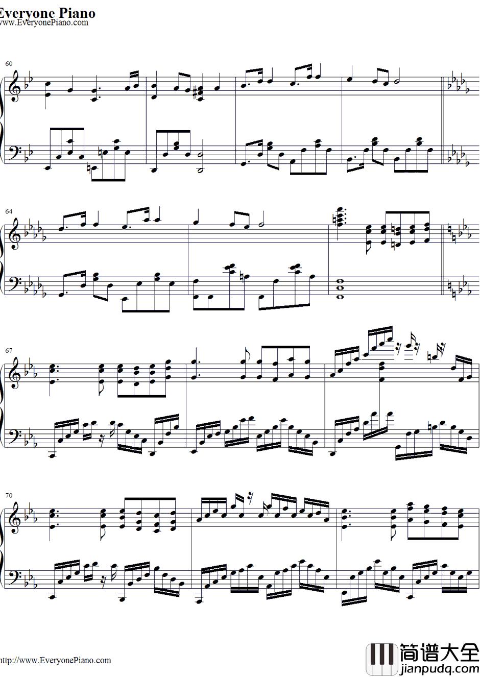 空は高く风は歌う钢琴谱_春奈るな_Fate／ZeroED2