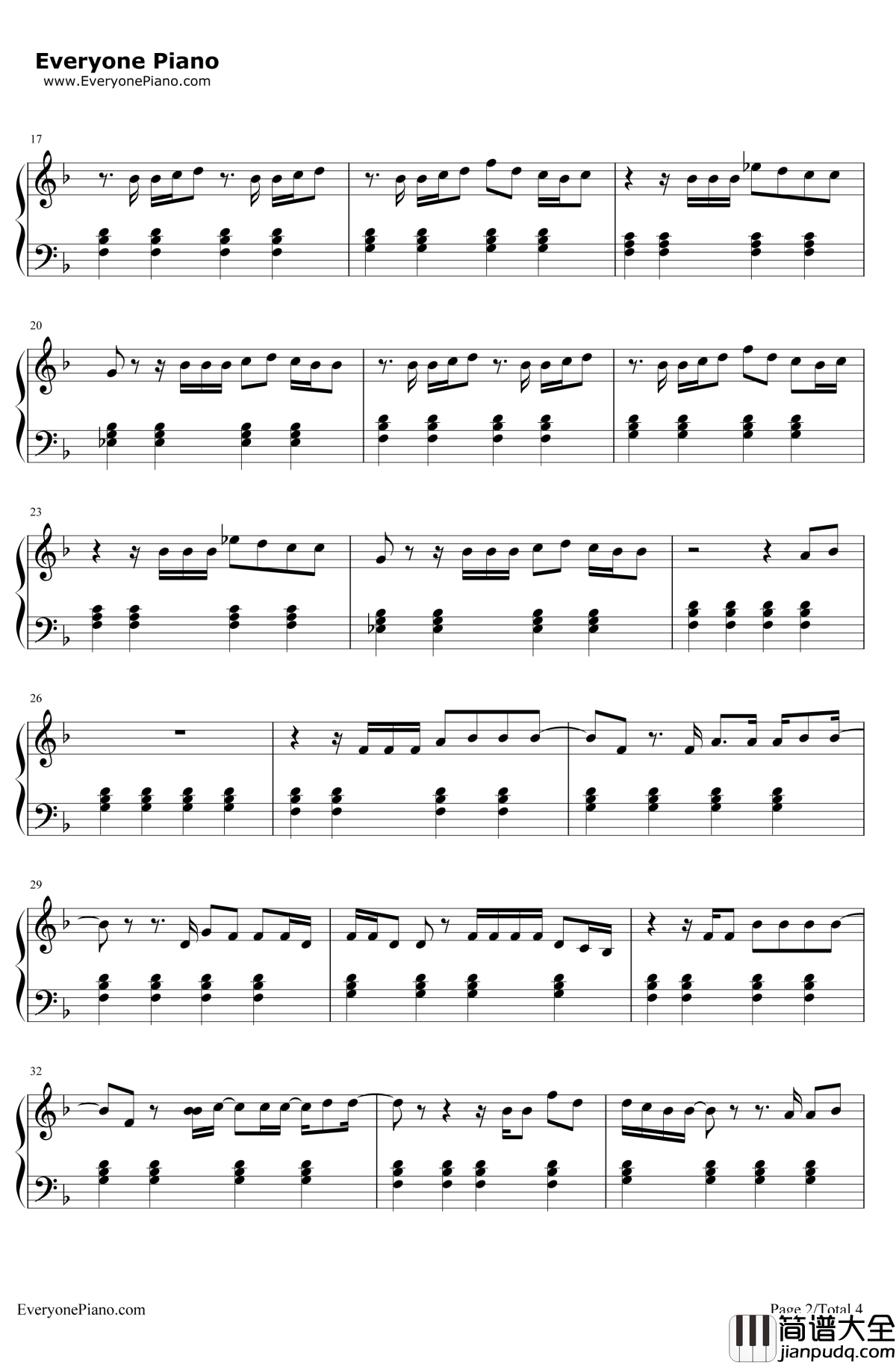 Lego_House钢琴谱_EdSheeran