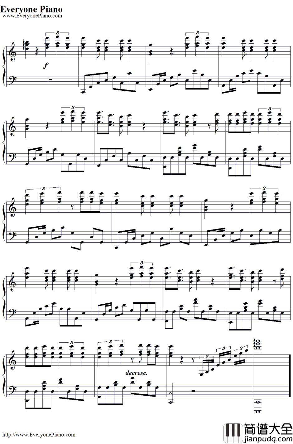 ひこうき雲钢琴谱_AKB48