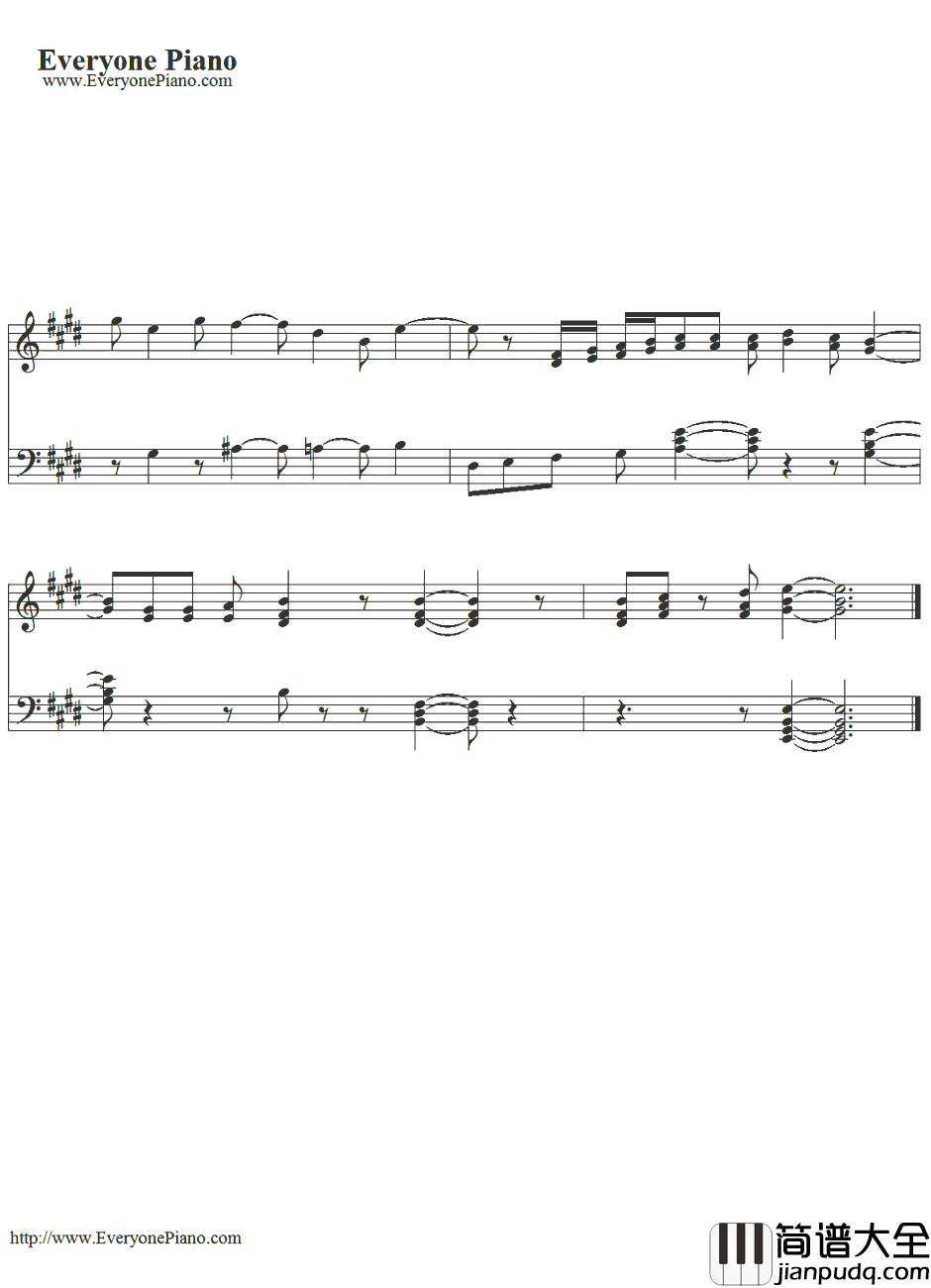 まわる地球ロンド钢琴谱_浪川大辅　_ヘタリアTheBeautifulWorld主題歌