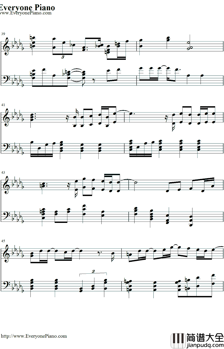 It_Has_to_beYou钢琴谱_YeSung　艺声(SuperJunior)__Cinderella'sSisterOST