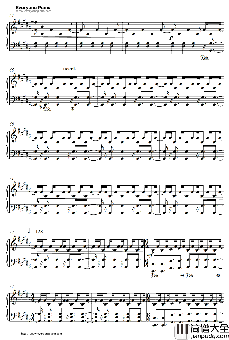 Strobe钢琴谱_Deadmau5