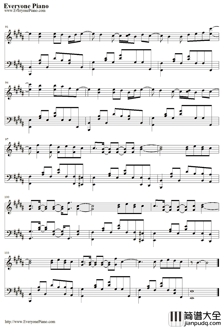 Payphone钢琴谱_Maroon5ft.WizKhalifa