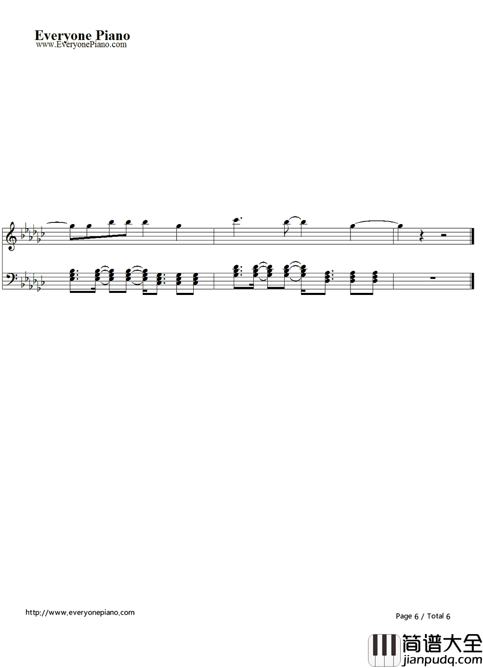 We_Found_Love钢琴谱_RihannaftCalvinHarris