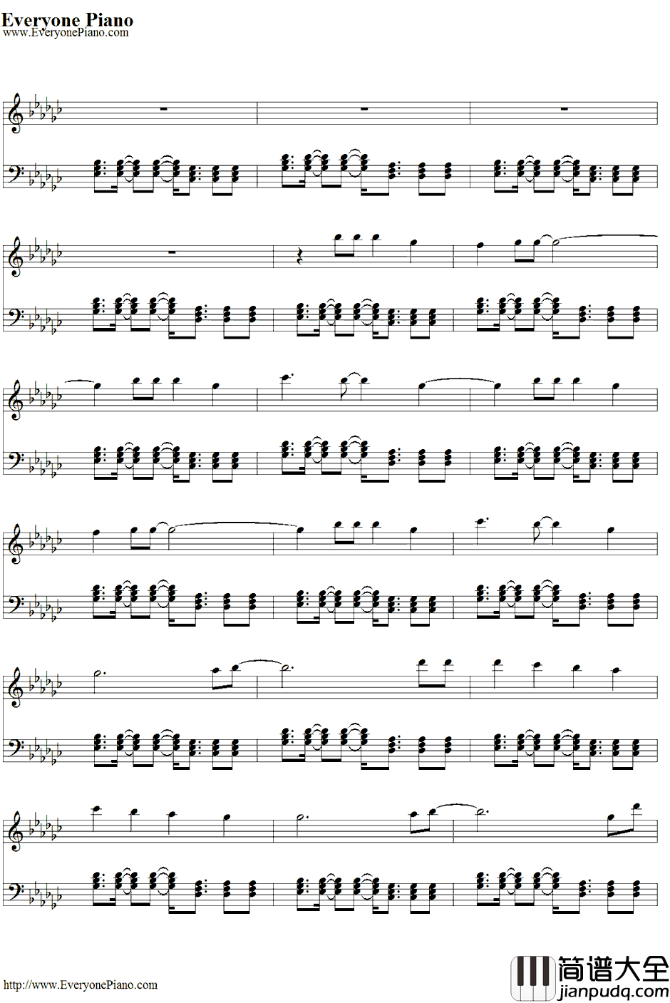 We_Found_Love钢琴谱_RihannaftCalvinHarris