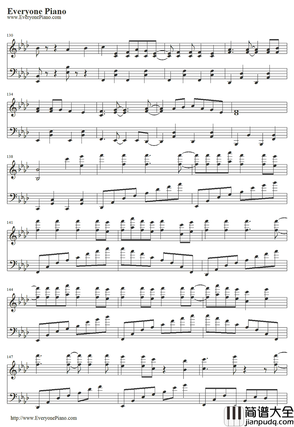 桜前线异常ナシ钢琴谱_初音ミク