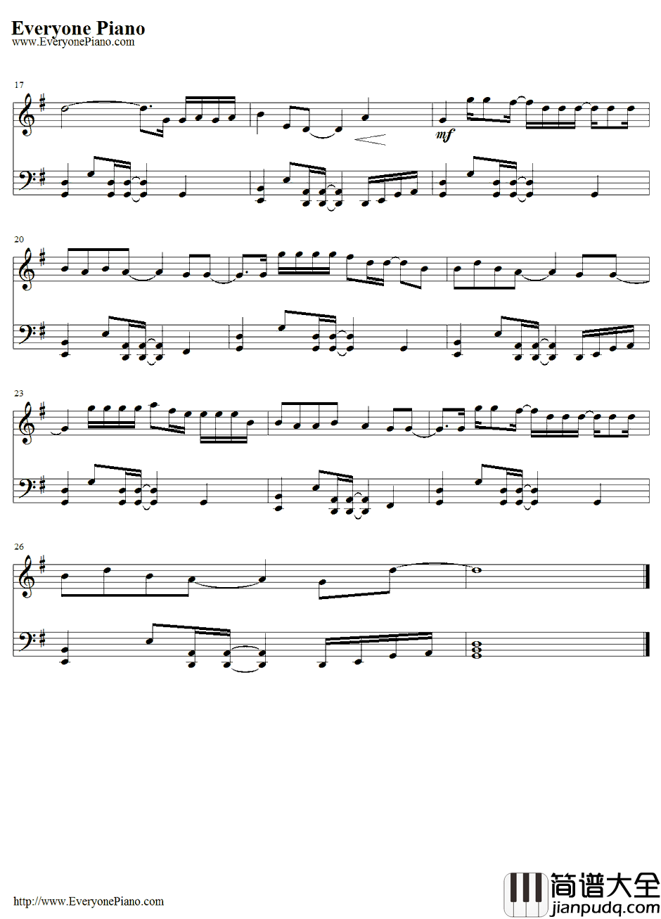 Not_a_Bad_Thing钢琴谱_JustinTimberlake