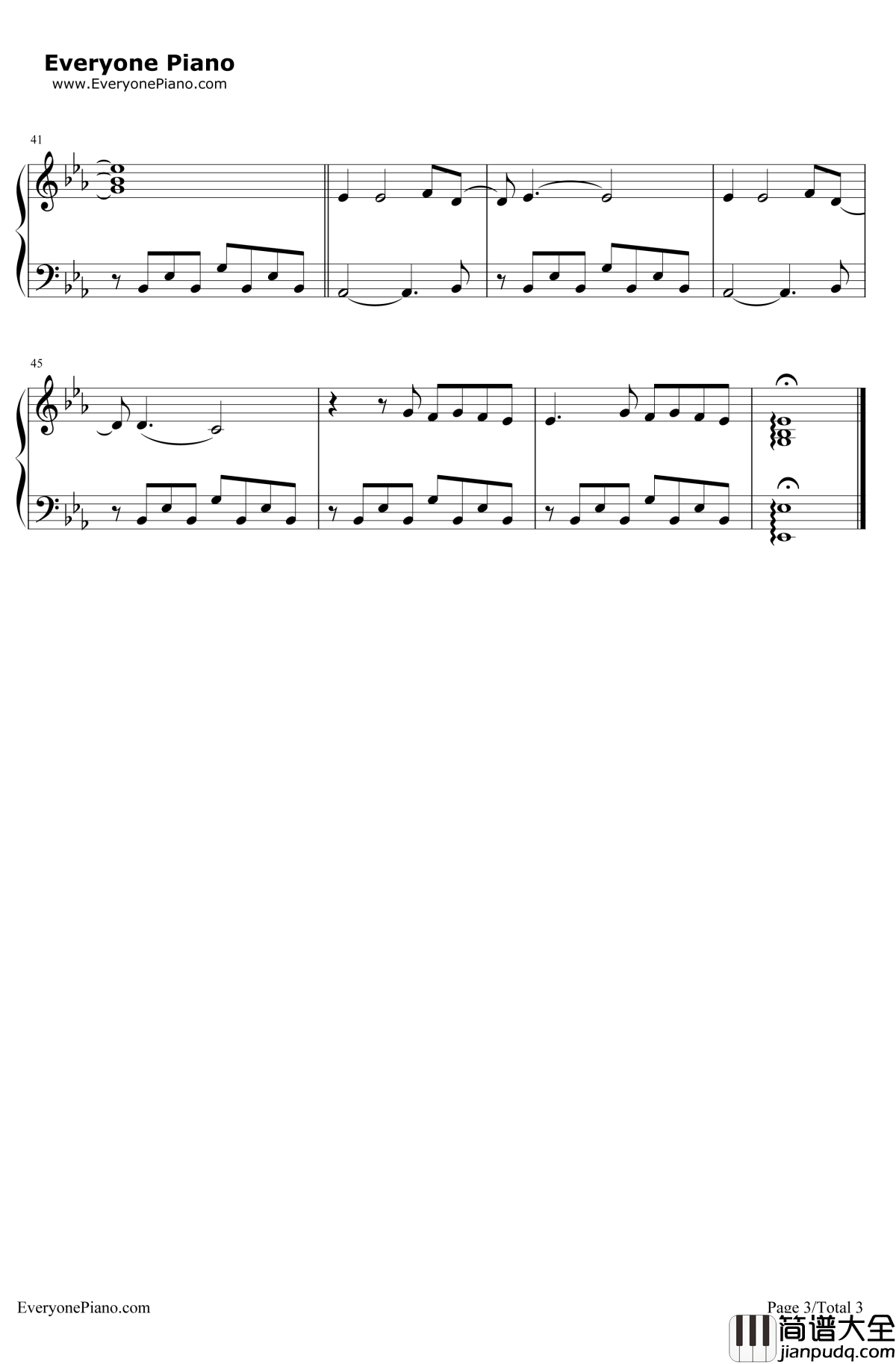 Only_Time钢琴谱_Enya