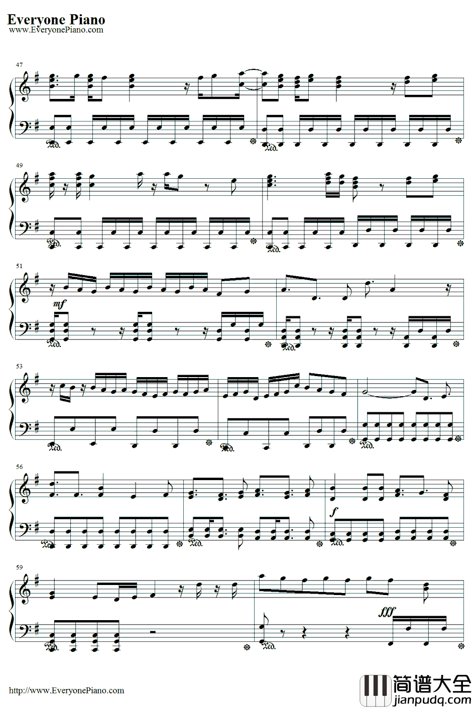 現状ディストラクション钢琴谱_SPYAIR_银魂剧场版完结篇：永远的万事屋主题曲