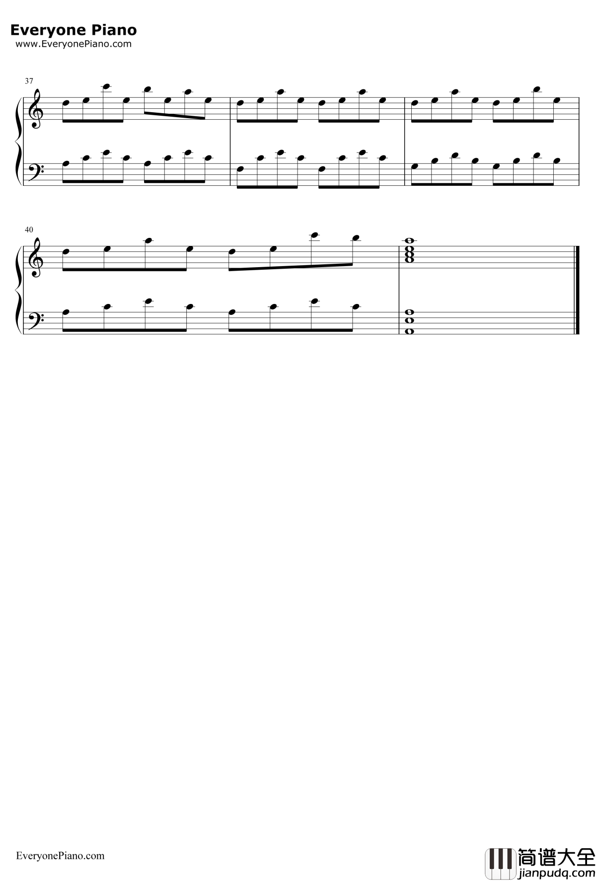 潮鸣り钢琴谱_折戸伸治_CLANNADBGM