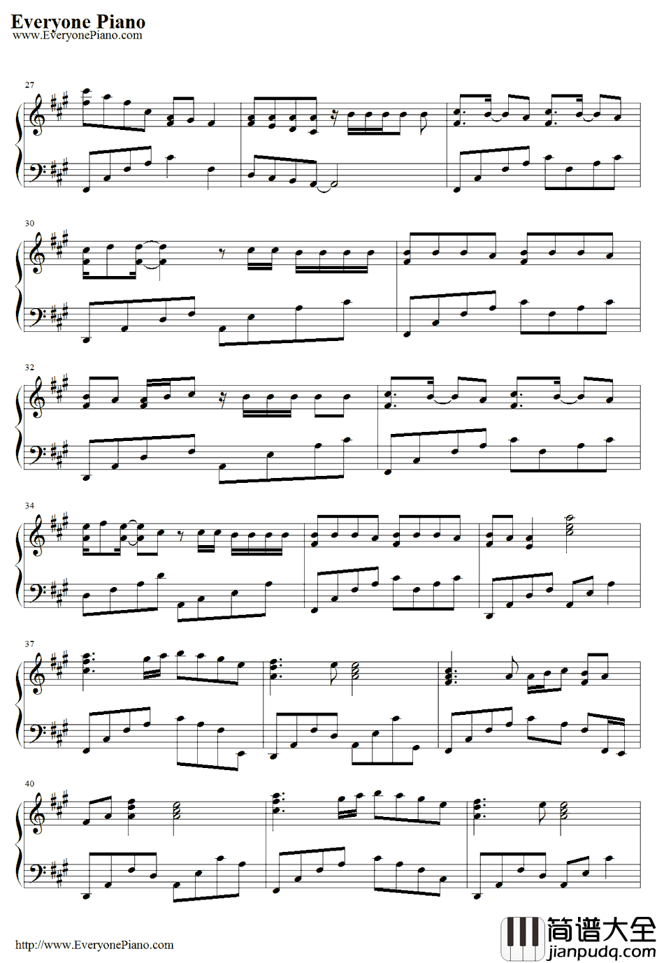 Airp_lanes钢琴谱_B.o.B.feat.HayleyWilliams