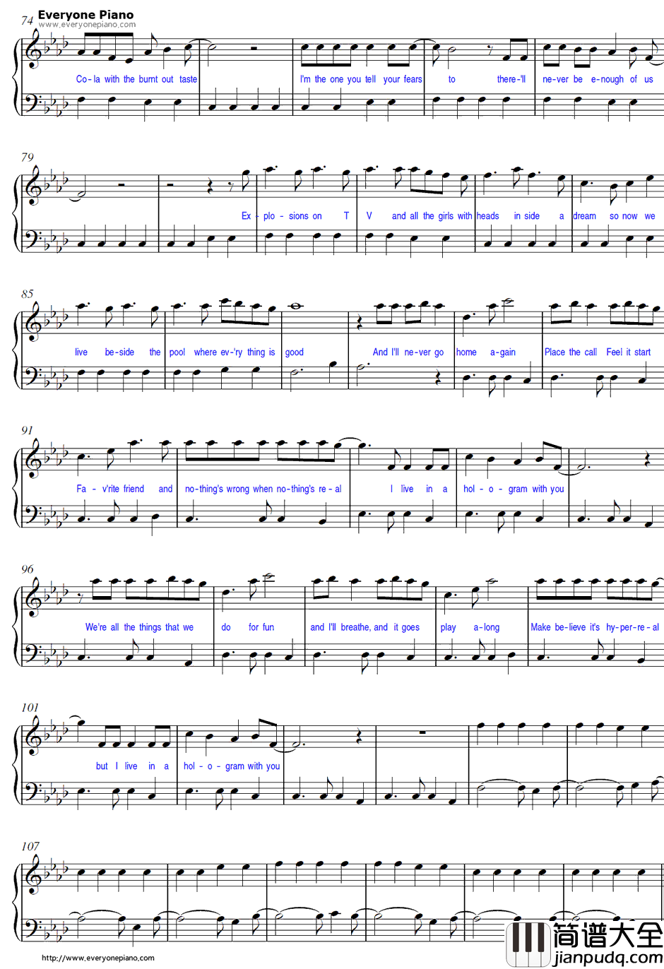 Buzz_cut_Season钢琴谱_Lorde