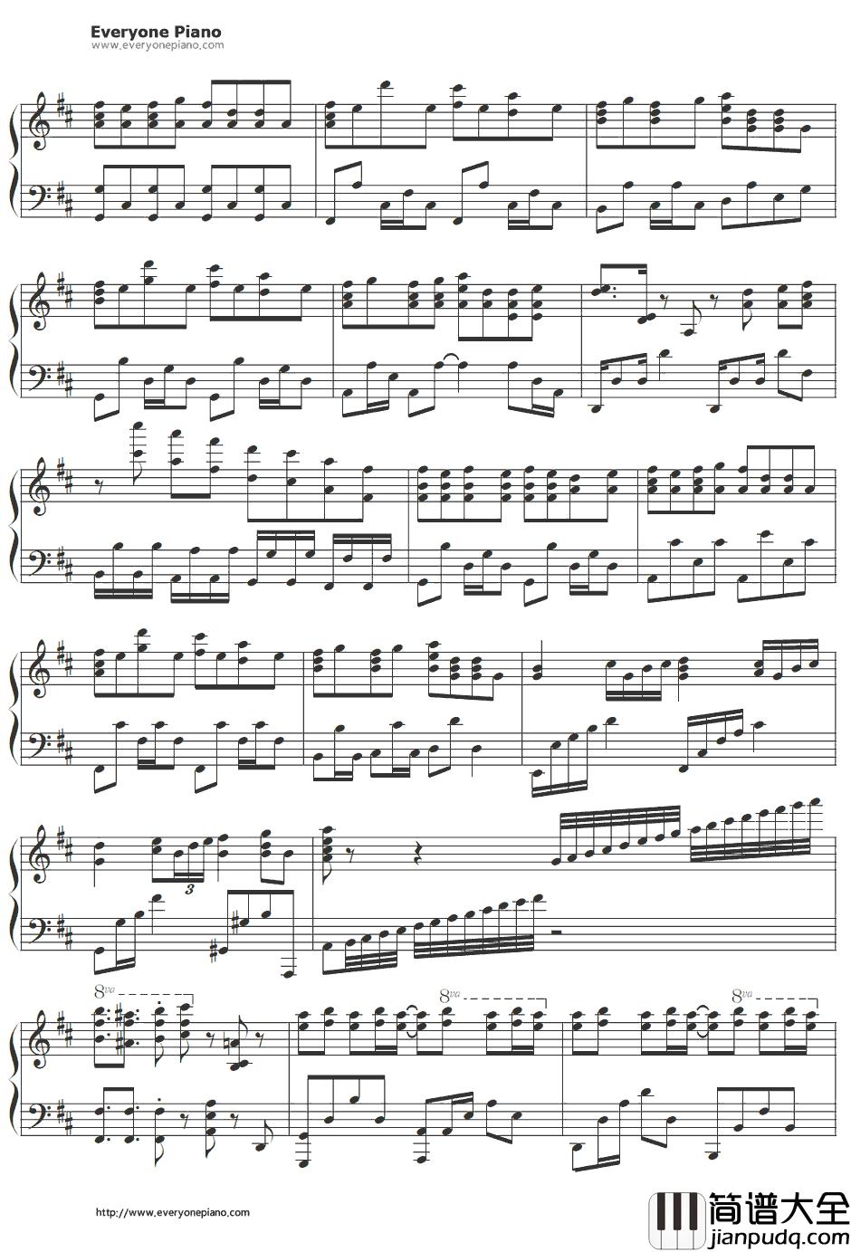 Happy_Girl钢琴谱_喜多村英梨_要听爸爸的话OP