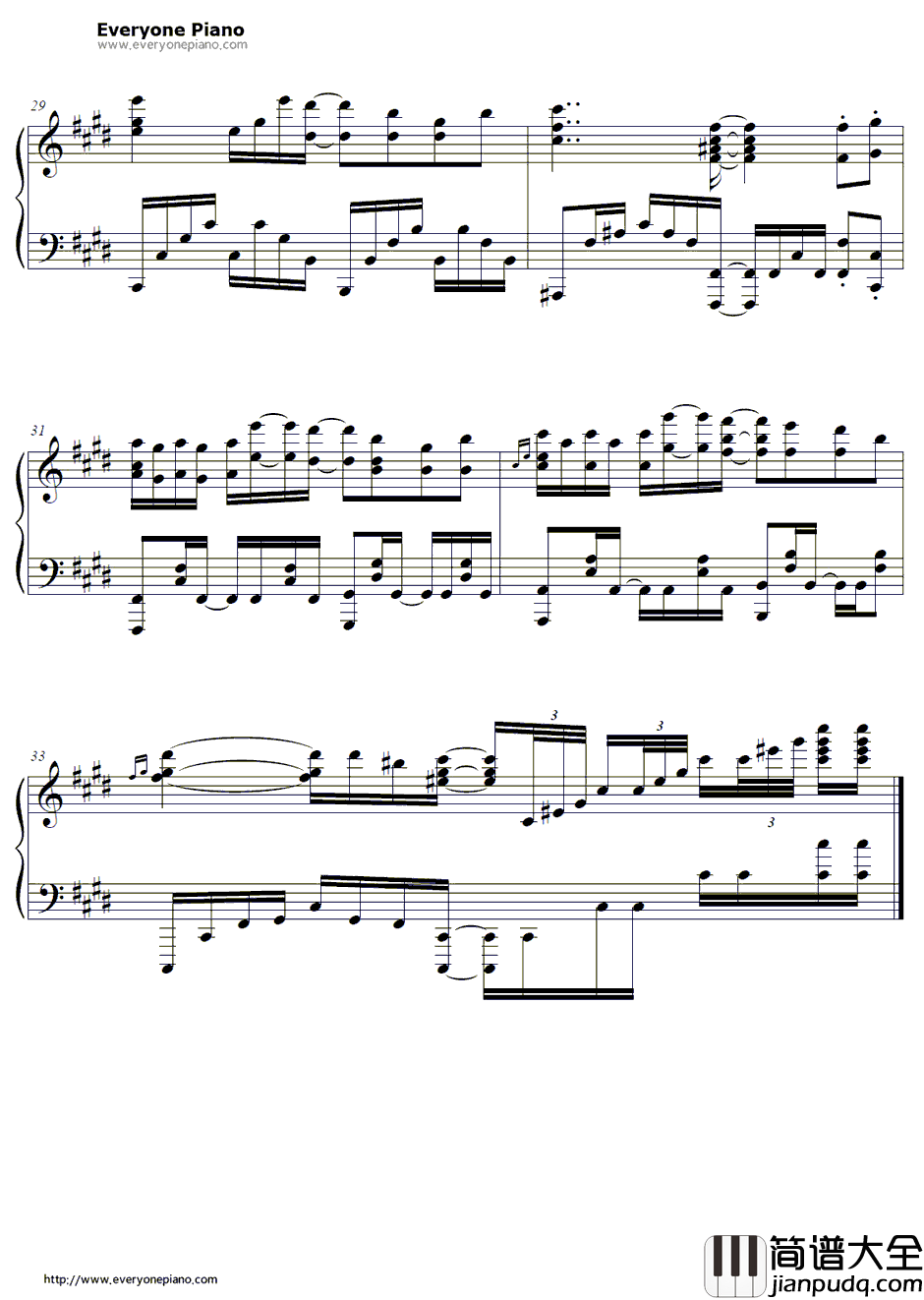 divine_inter_vention钢琴谱_fhána_魔女的使命OP