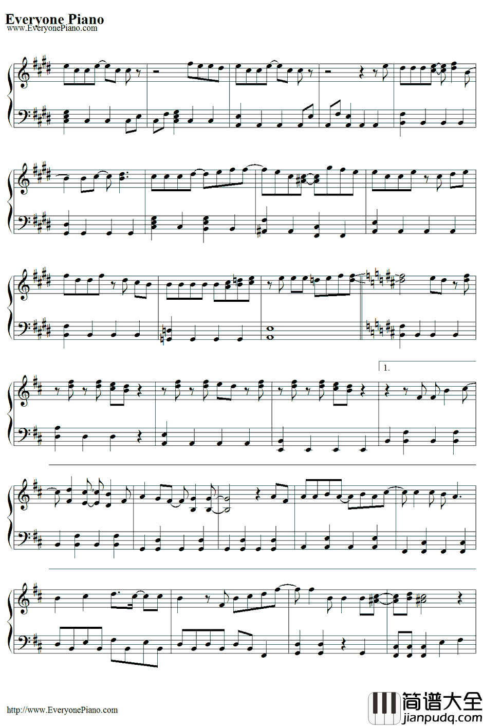 Brea_thless钢琴谱_嵐