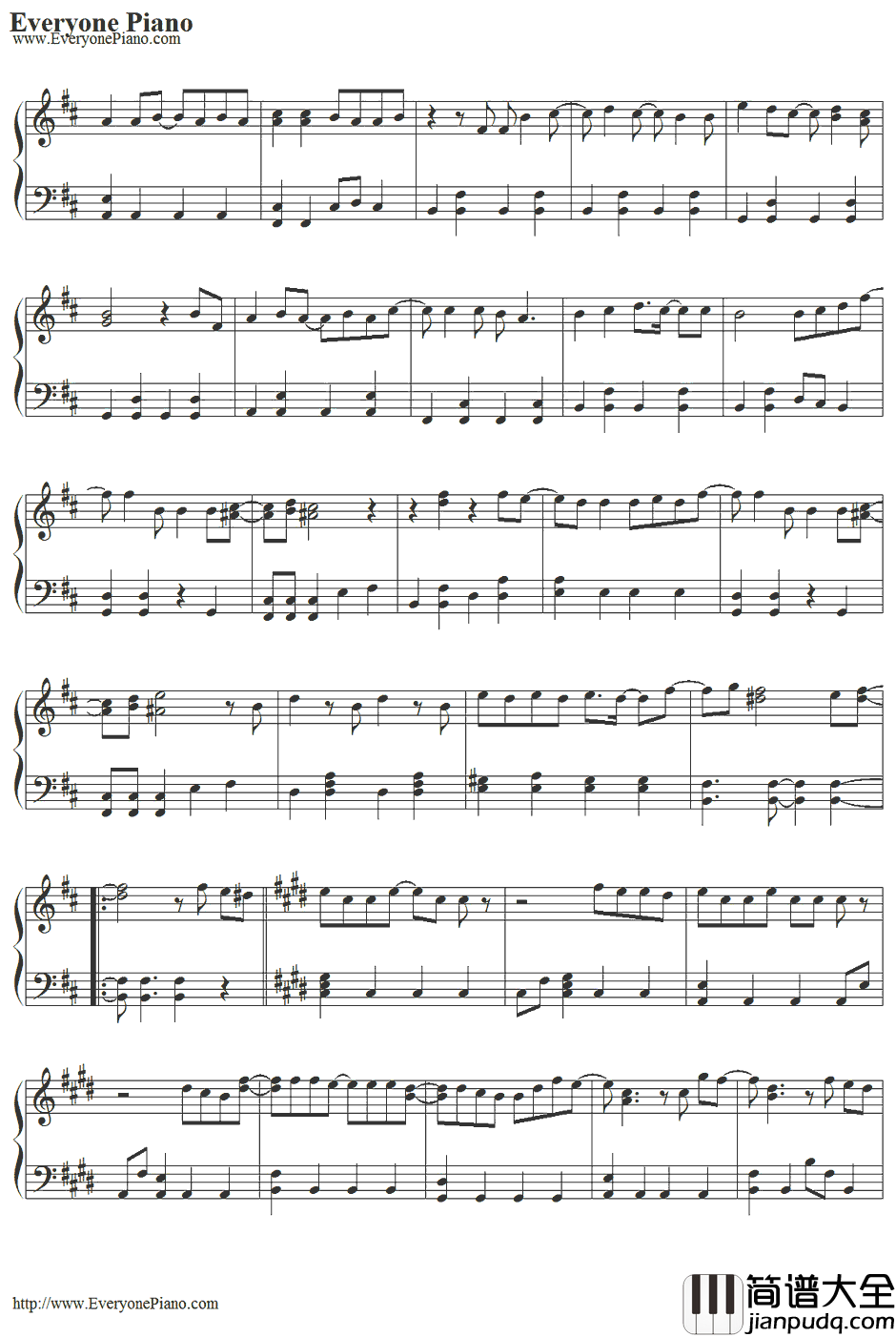 Brea_thless钢琴谱_嵐