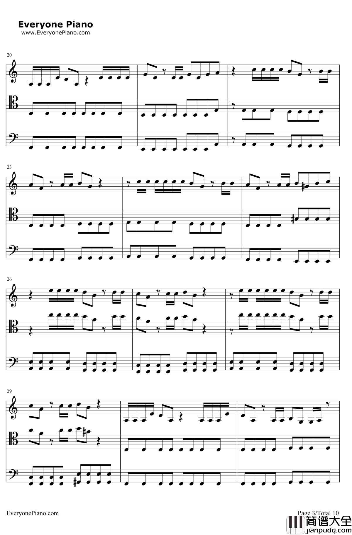 Smooth_Criminal钢琴谱_迈克尔杰克逊