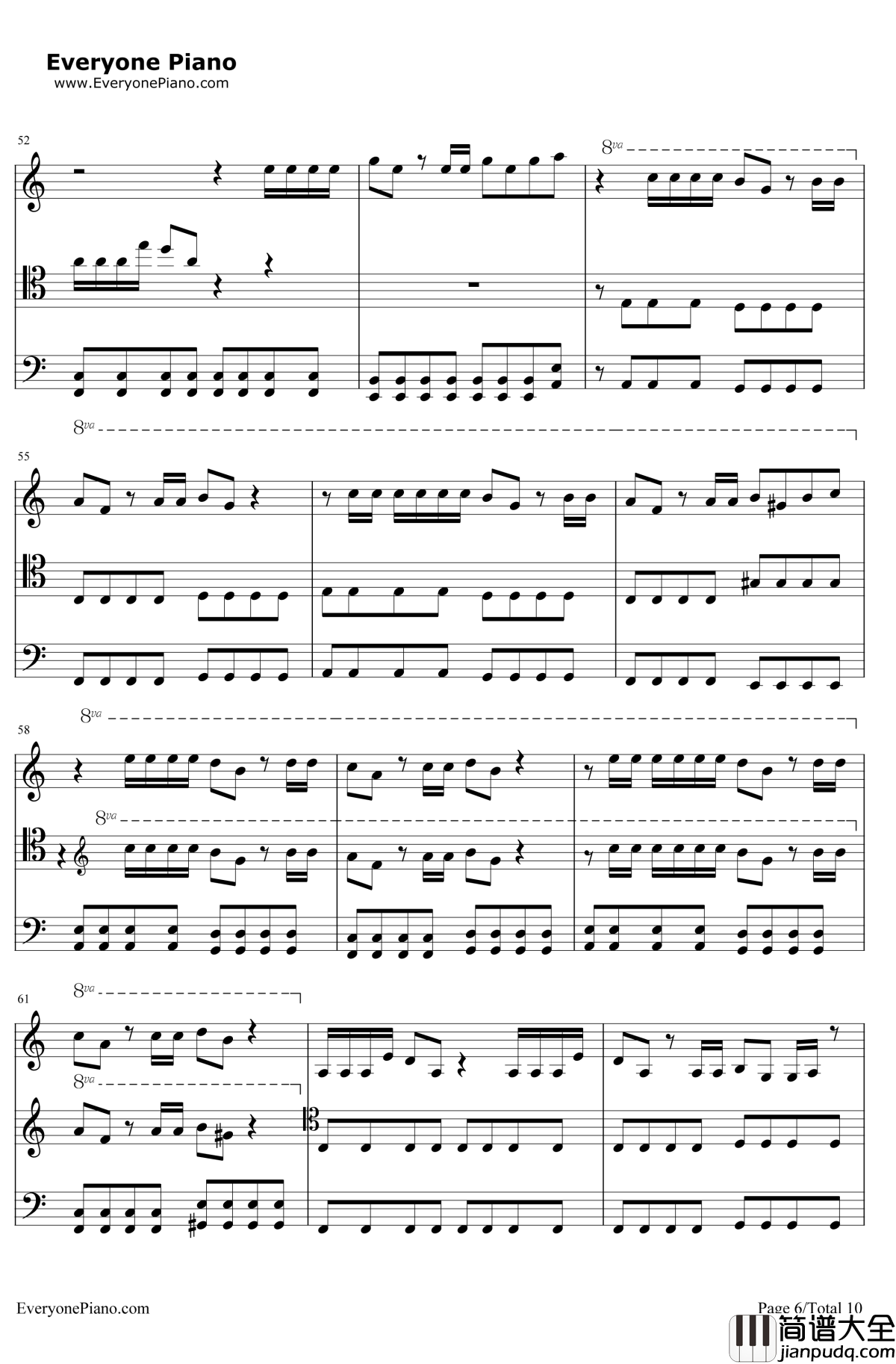 Smooth_Criminal钢琴谱_迈克尔杰克逊