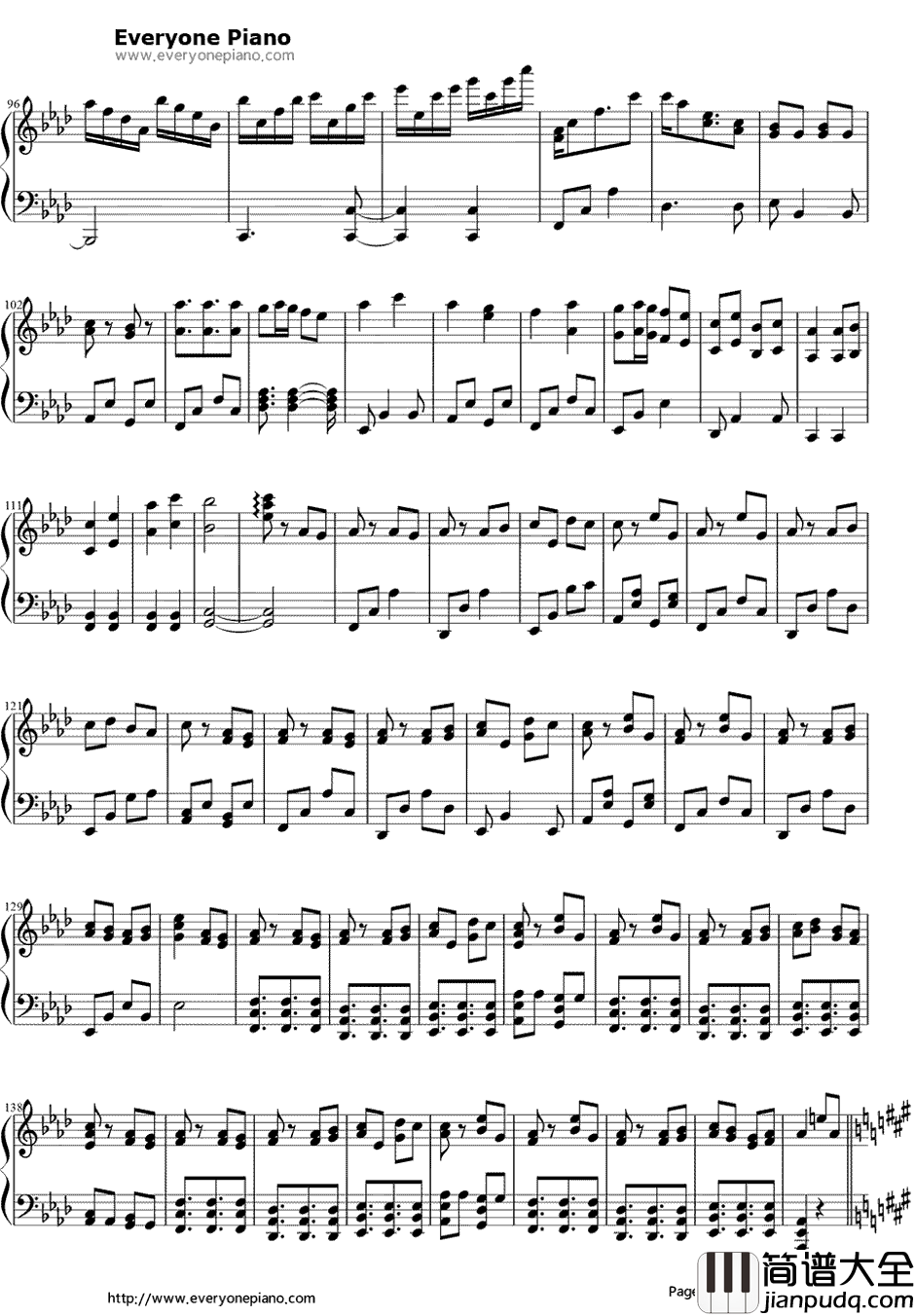 四季刻歌钢琴谱_IA