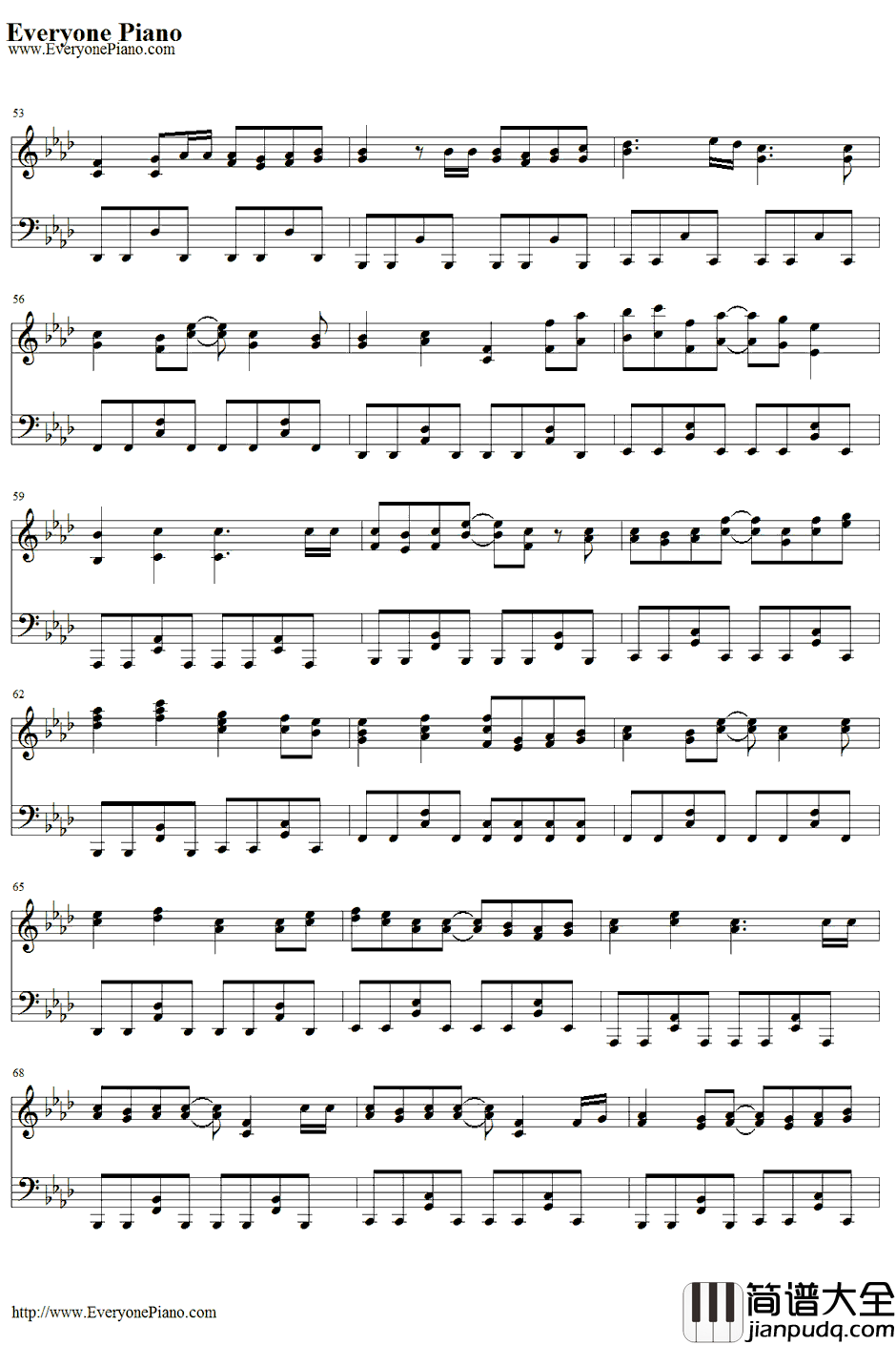 雨梦楼钢琴谱_初音未来&镜音铃