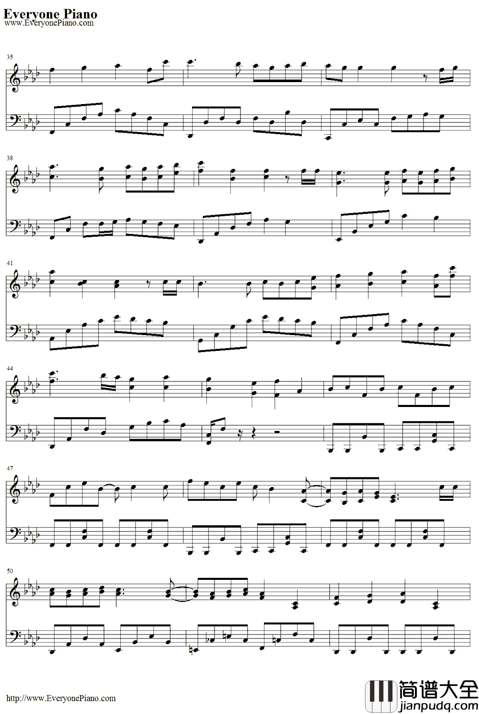 雨梦楼钢琴谱_初音未来&镜音铃