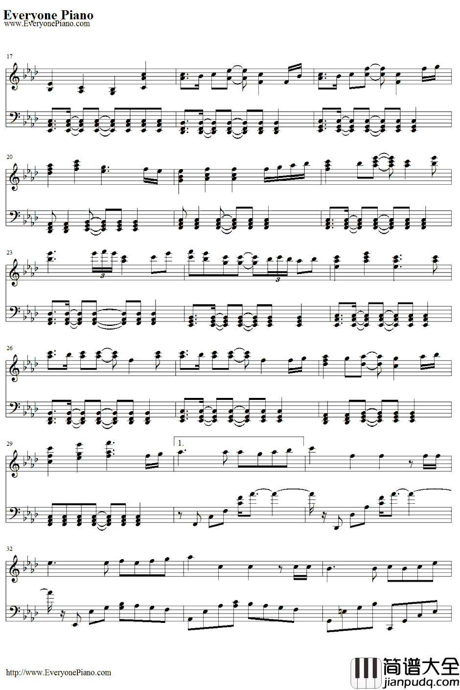 雨梦楼钢琴谱_初音未来&镜音铃