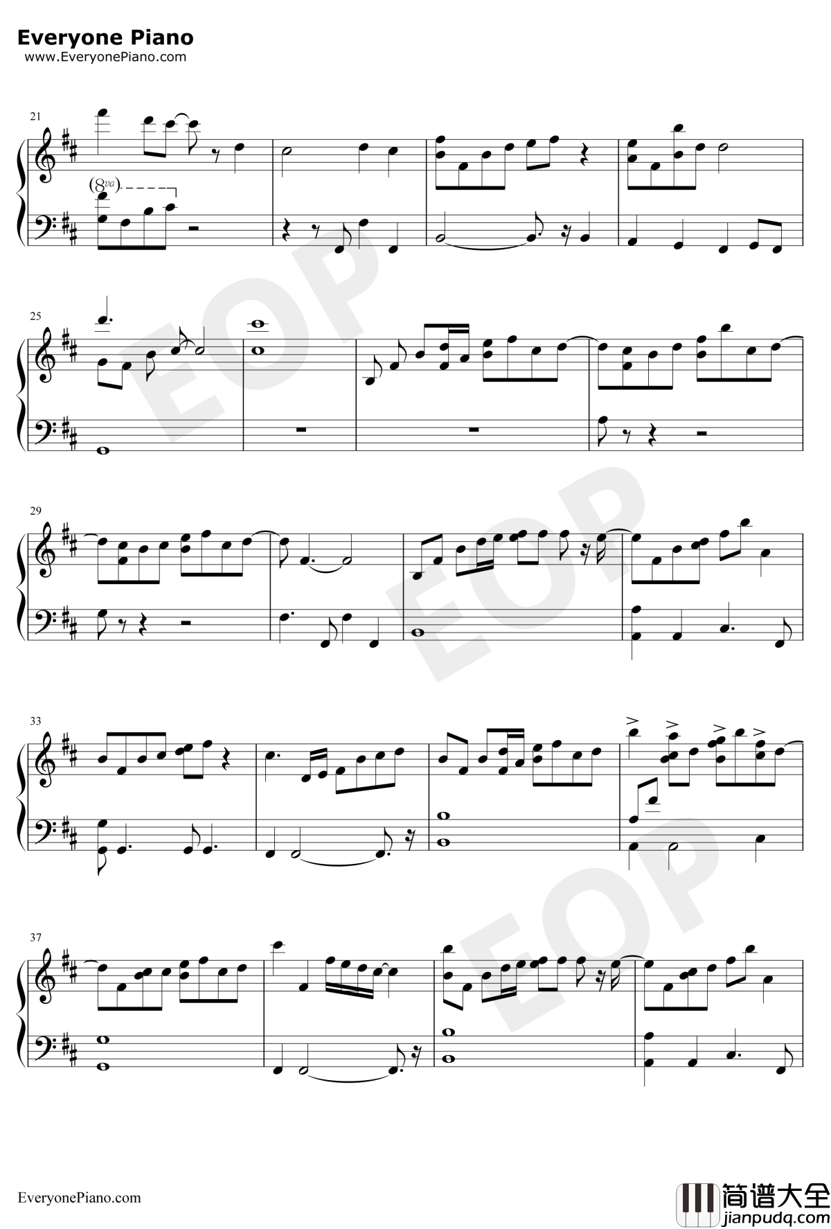 三国杀背景音乐钢琴谱_未知