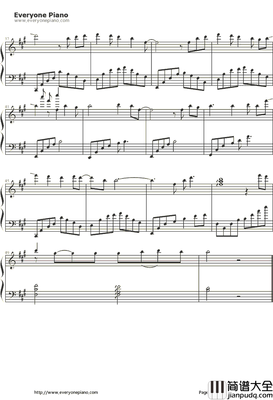 lull～そして仆らは～钢琴谱_Ray_来自风平浪静的明天OP1