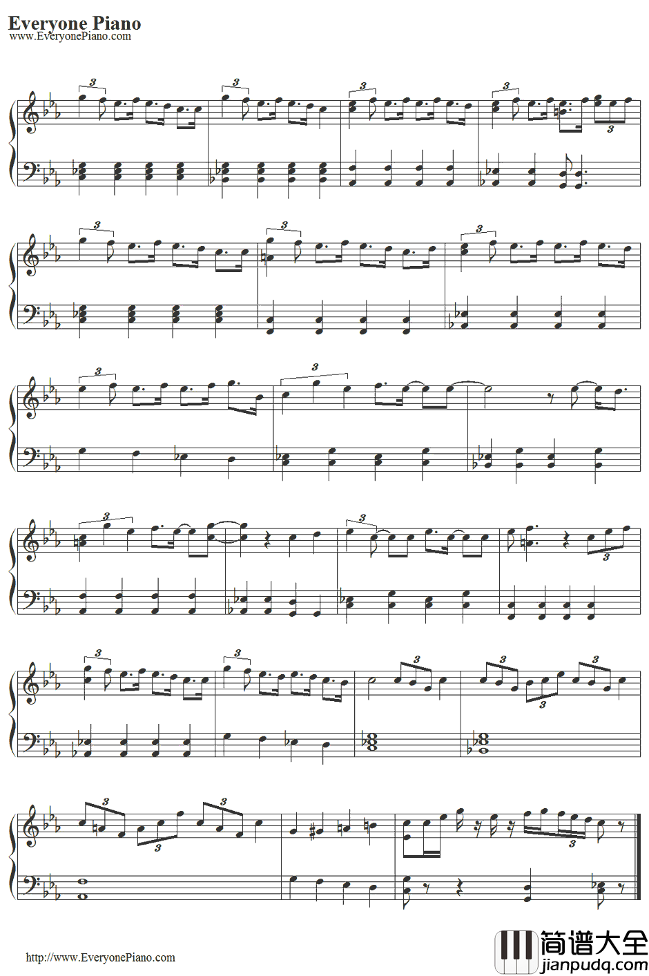 Endless_Game钢琴谱_岚_家族游戏主题曲