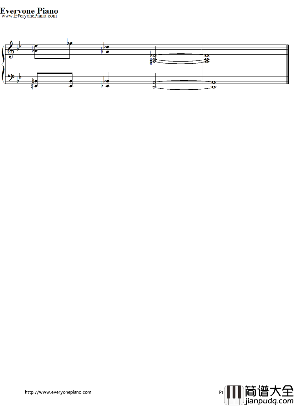 Dear_Snow钢琴谱_岚_大奥主題歌