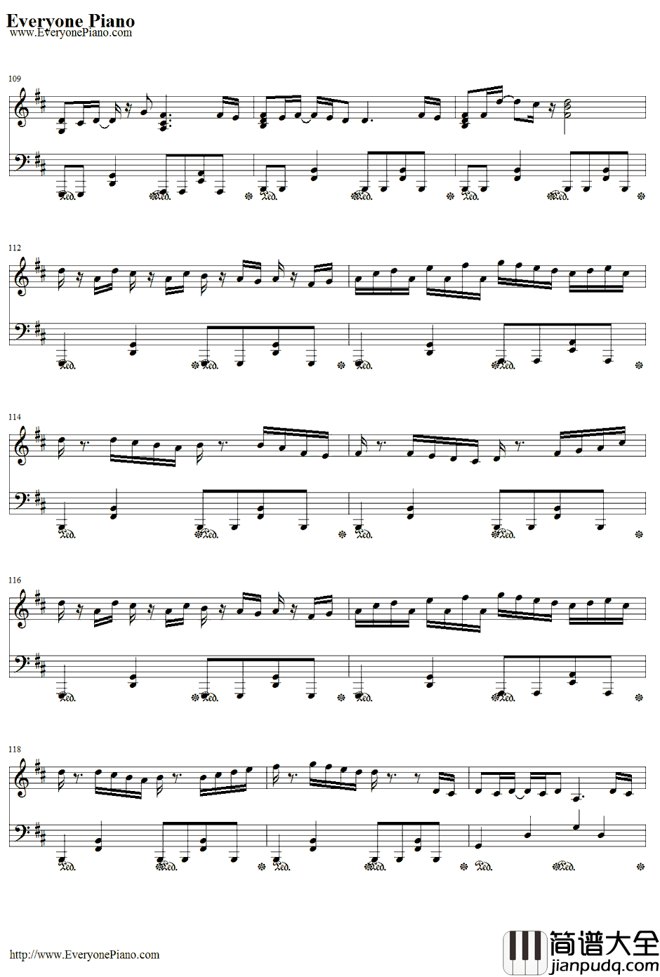 dorchadas钢琴谱_Rita_漆黒のシャルノスOP