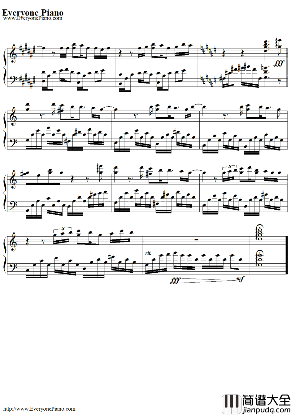 Hello_Goodbye&Hello钢琴谱_熊木杏里_追逐繁星的孩子主题曲